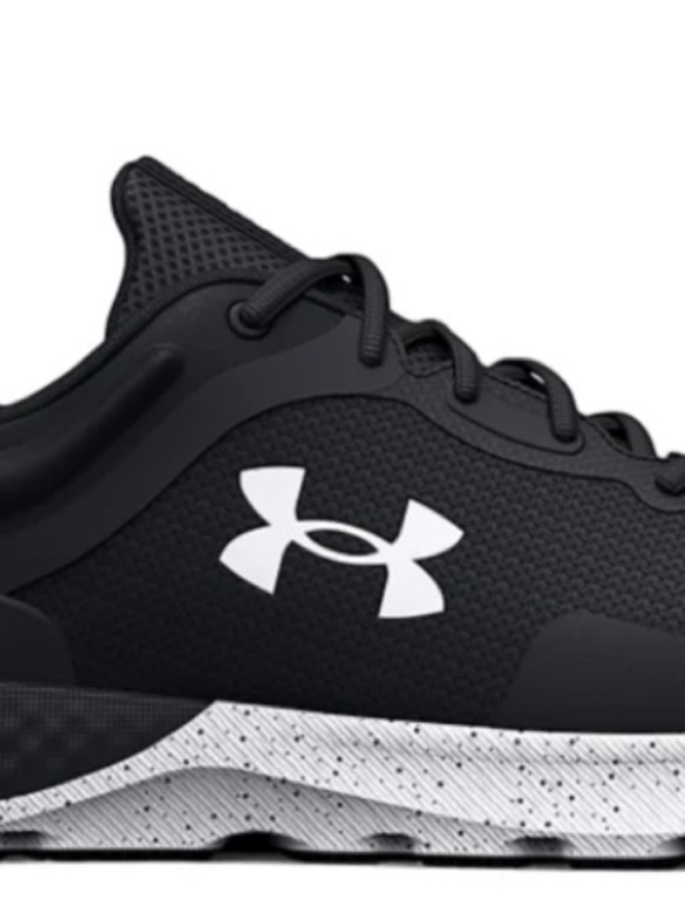 Under Armour Men's Black & White Athletic Sneakers